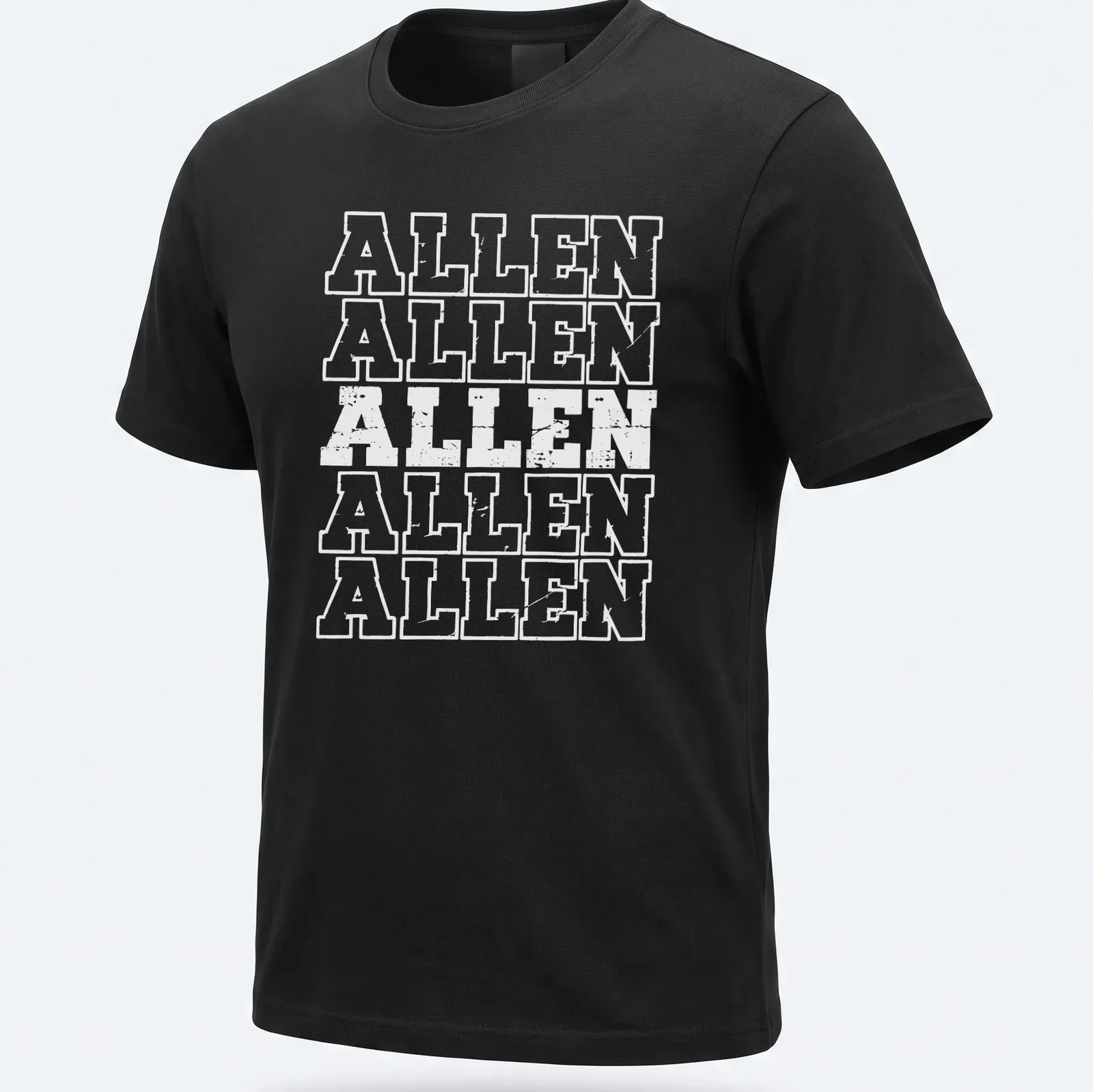 Bold collegiate text reading 'ALLEN ALLEN ALLEN ALLEN ALLEN ALLEN' in white. — printed on a unisex t-shirt