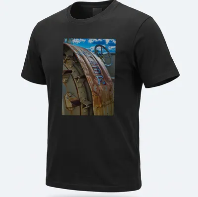 Vintage T-shirt featuring a Case tractor with the text D 400 E in rustic colors — printed on a unisex t-shirt