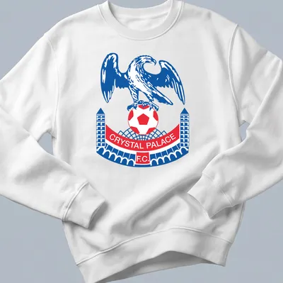 Bold Crystal Palace F.C. t-shirt featuring an eagle emblem and club name — printed on a unisex sweatshirt