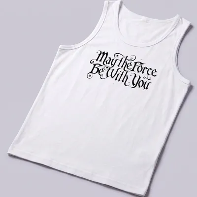 Cosmic journey design with planets, stars, and spacecraft, promoting adventure. — printed on a tank top