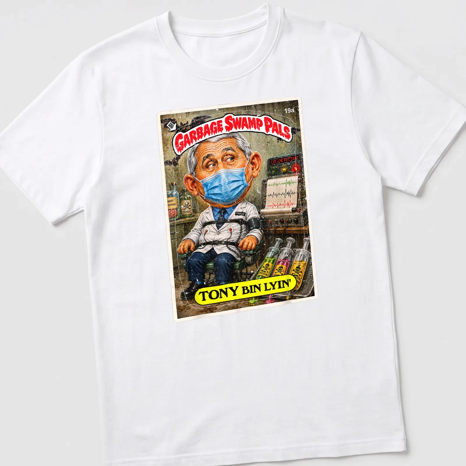 Vintage comic style T-shirt featuring cartoon doctor and humorous text — printed on a unisex t-shirt
