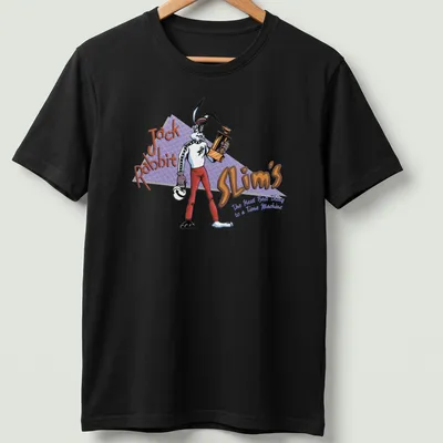 Cartoon rabbit holding a trophy with playful text in colorful design