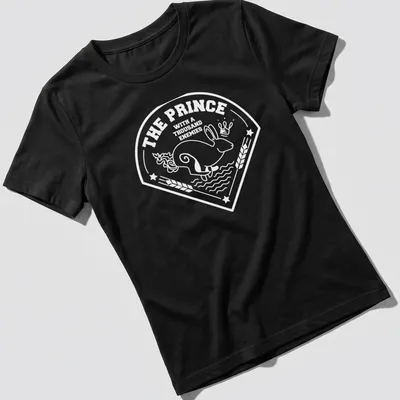 Illustrative t-shirt featuring a rabbit from Watership Down with printed text. — printed on a women's shirt
