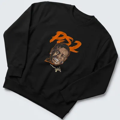 Illustrative print of Patrick Surtain with vibrant colors on a — printed on a unisex sweatshirt