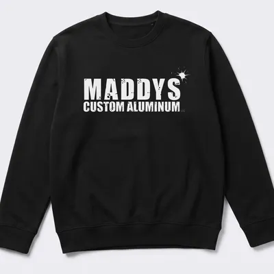 Bold graphic Skull Custom T-shirt with striking black and white design — printed on a unisex sweatshirt