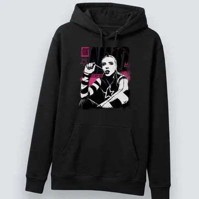 Cartoon baby character with the phrase 'Its Baby Nino' in a playful design. — printed on a unisex hoodie